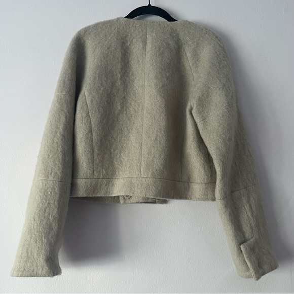 J Brand Elyn Moto Asymmetrical Wool Mohair Angora Jacket Small - Picture 9 of 14